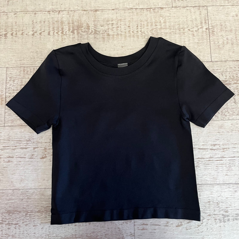 Black Basic T-Shirt Top