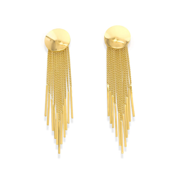 Gold Multi Chains Earrings (D)