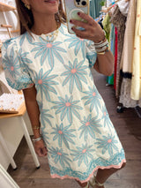 Ivory Embroidered Detail Dress