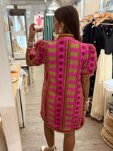 Lime & Plum Mix Print Dress