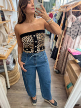 Drawstring Waist Barrel Jeans