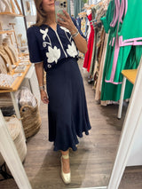 Navy Maxi Skirt