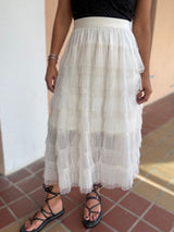 Ivory Tulle Skirt