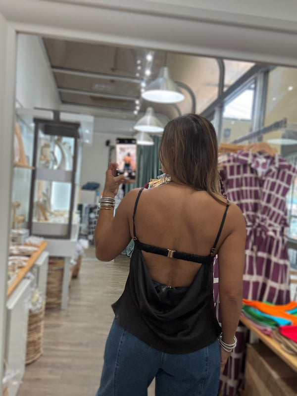 Black Lace Detail Top