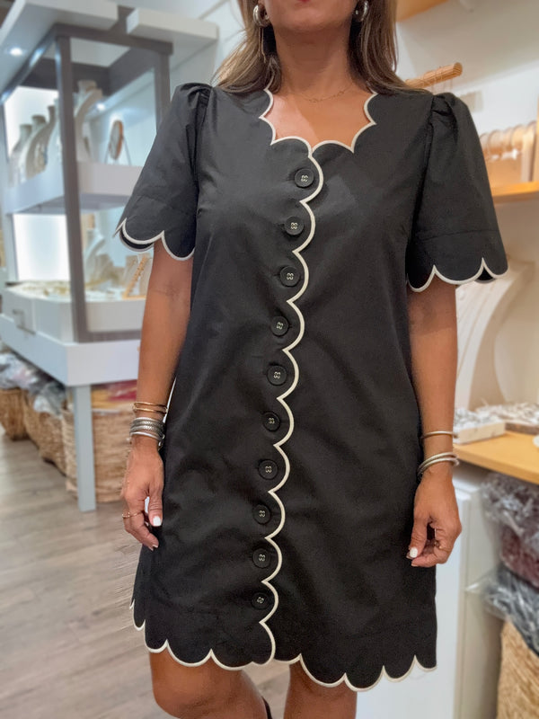 Black Button Down Dress