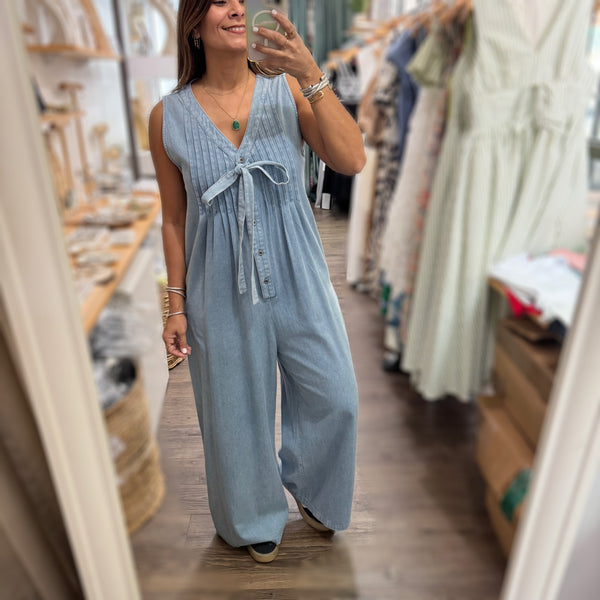 Light Denim Jumpsuit