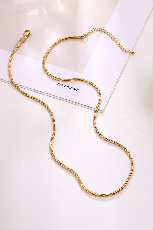 Stainless Steel Chain Necklaces (8 styles available)