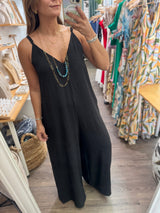 Black Strappy Jumpsuit