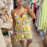 Tropical Sun Print Romper