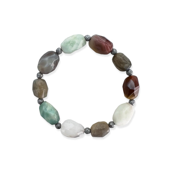 Natural Stones Stretch Bracelet (BS)
