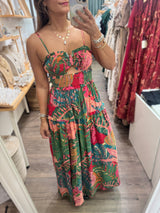 Printed Smocked Detail Dress