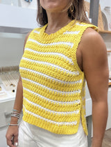 Yellow Knitted Top