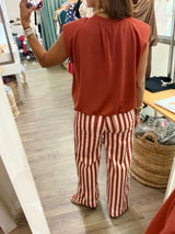 Rust Stripes Pant