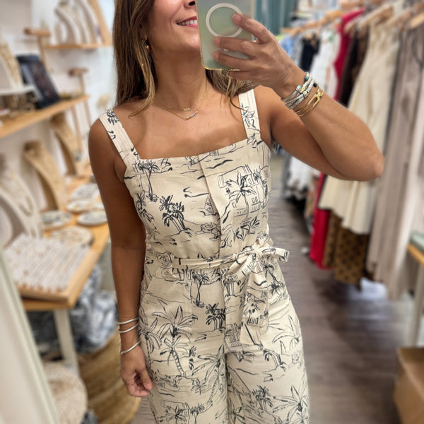 Paradise Print Jumpsuit