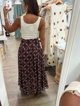 Plaid Print Maxi Print