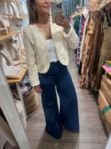 Ivory Lace Jacket/Top