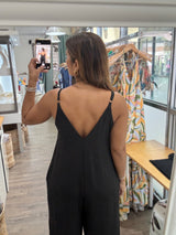 Black Strappy Jumpsuit
