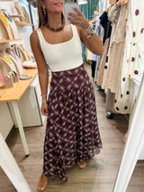 Plaid Print Maxi Print