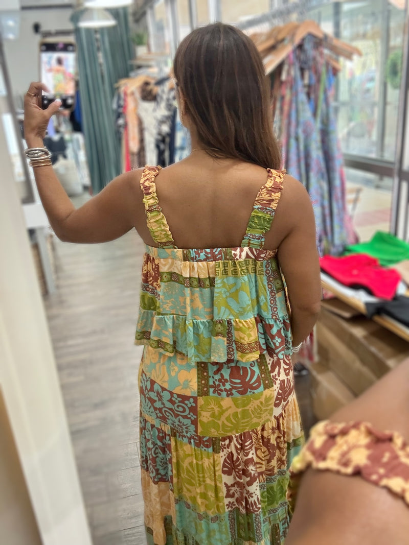 Soleil Print Top & Skirt Set