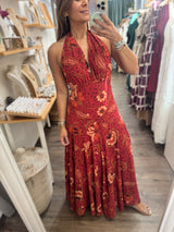 Printed Halter Dress