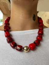 Red Tones Necklace