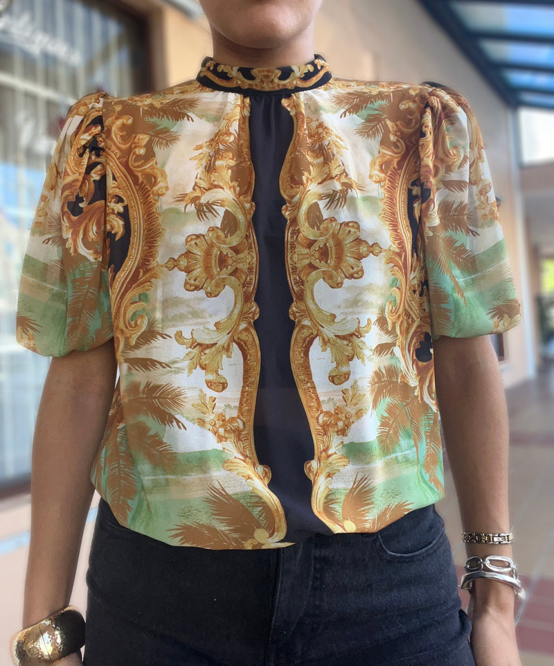 Multicolor Print Bodysuit