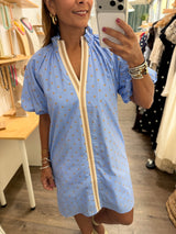 Light Blue Polka Dots Dress