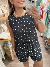 Polka Dots Top & Shorts Set
