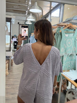 Lavender Textured Romper