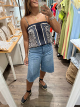 Printed Strappy Top