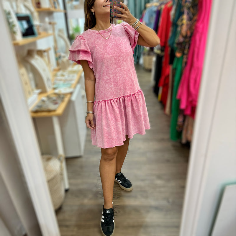 Light Pink Drop Waist Dress