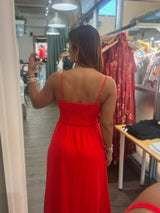 Red Strappy Dress