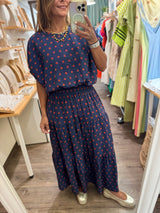 Navy & Brick Polka Dots Set