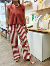 Rust Stripes Pant