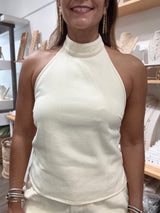 Ivory Halter Top & Pant Set