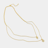 Gold Double Layer Necklace