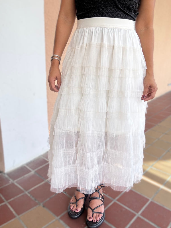 Ivory Tulle Skirt