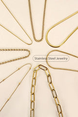 Stainless Steel Chain Necklaces (8 styles available)