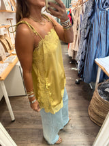 Marigold Lace Detail Top