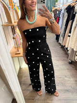 Black & White Polka Dots Jumpsuit