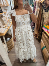White Lace Maxi Dress