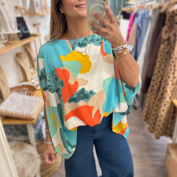 Mint Mix Dolman Sleeves Top