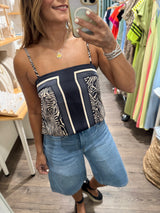 Printed Strappy Top
