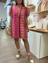 Lime & Plum Mix Print Dress
