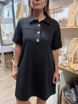 Black Collared Dress