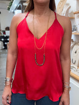 Red Racerback Cami Top