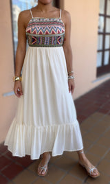 Embroidered Back Detail Dress