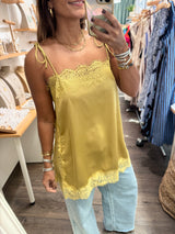 Marigold Lace Detail Top