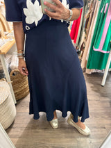 Navy Maxi Skirt
