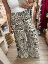 Grey Mix Print Pant